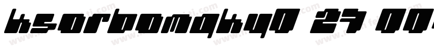 KSORBOMQKY0 27 00字体转换